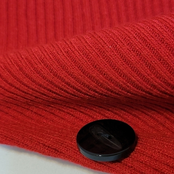 Greige Red Dolman Sleeveless Ribbed Sweater - Picture 11 of 15